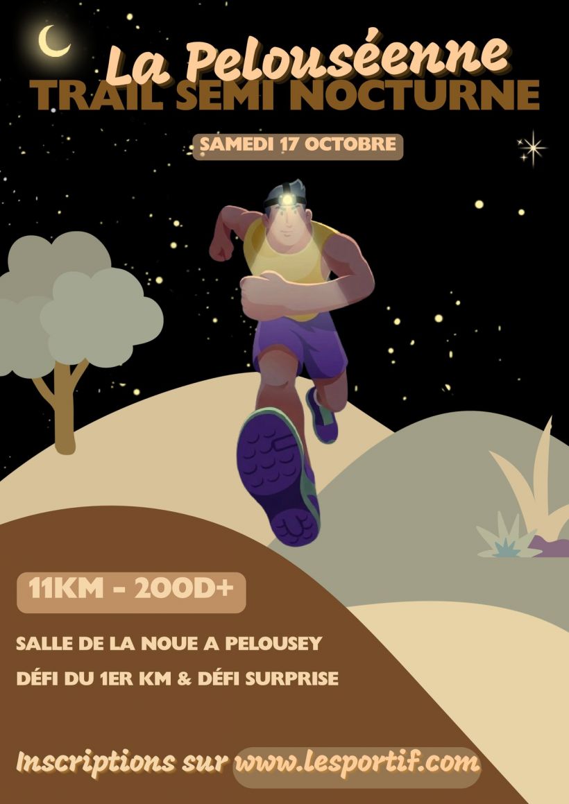 Trail semi-nocturne : La Pelouséenne