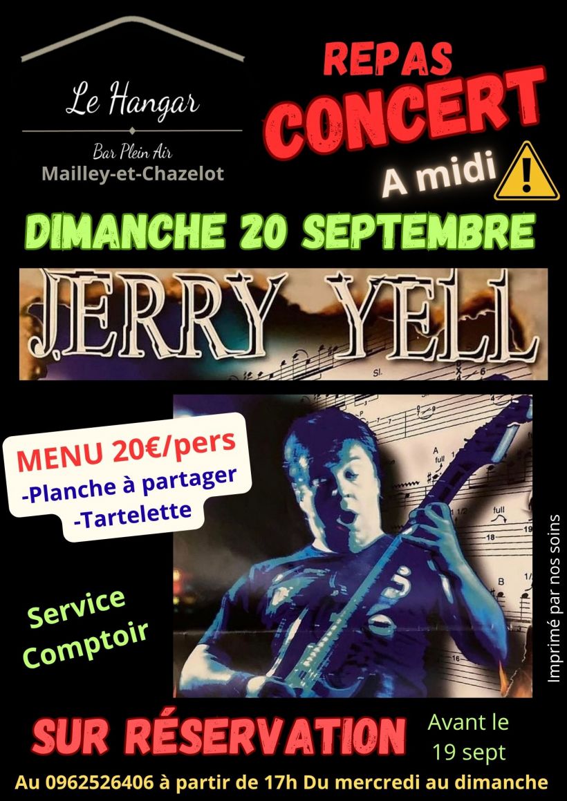 Repas concert avec Jerry Yell