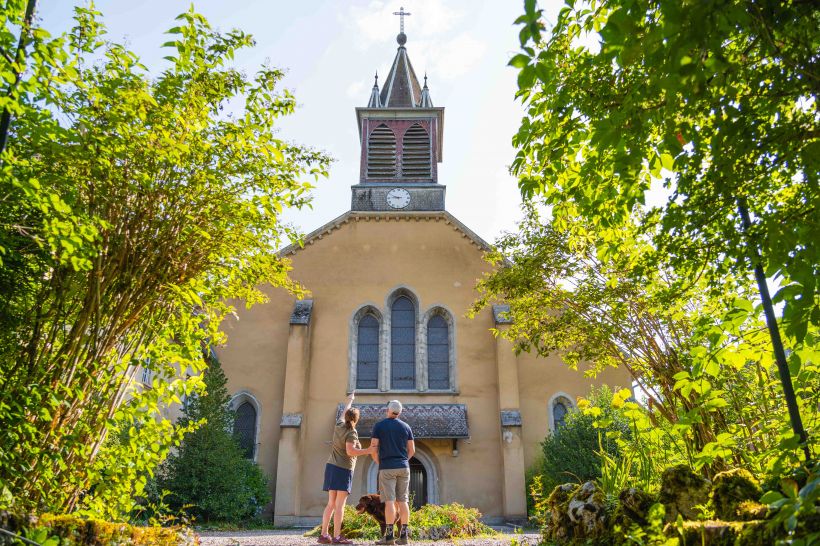 Visite de l'abbaye de la Gr�ce Dieu