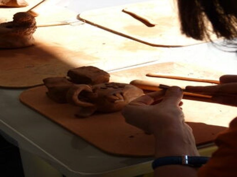 Atelier Modelage lampe � huile