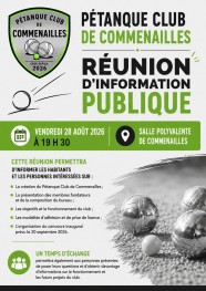 R�union d'information P�tanque Club
