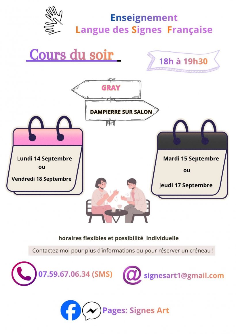 Cours de langue des signes fran�aise