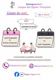 Cours de langue des signes fran�aise
