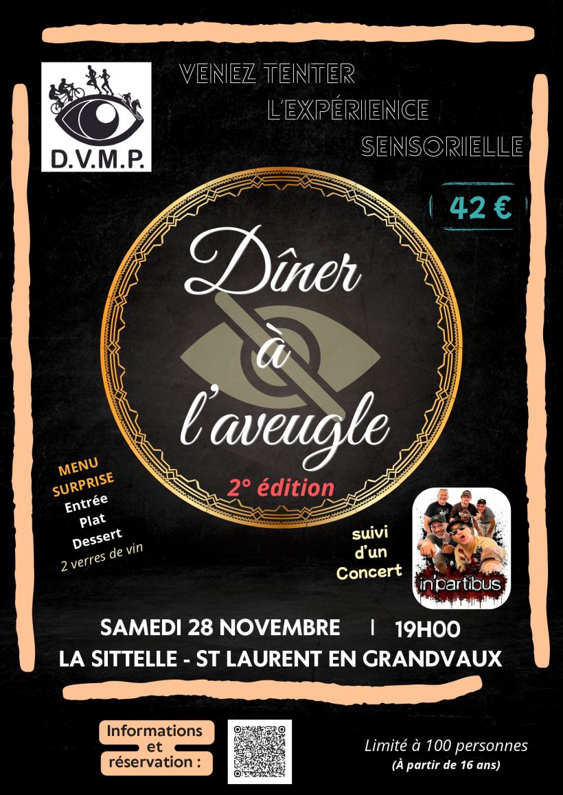 Dîner à l'aveugle + concert In'Partibus