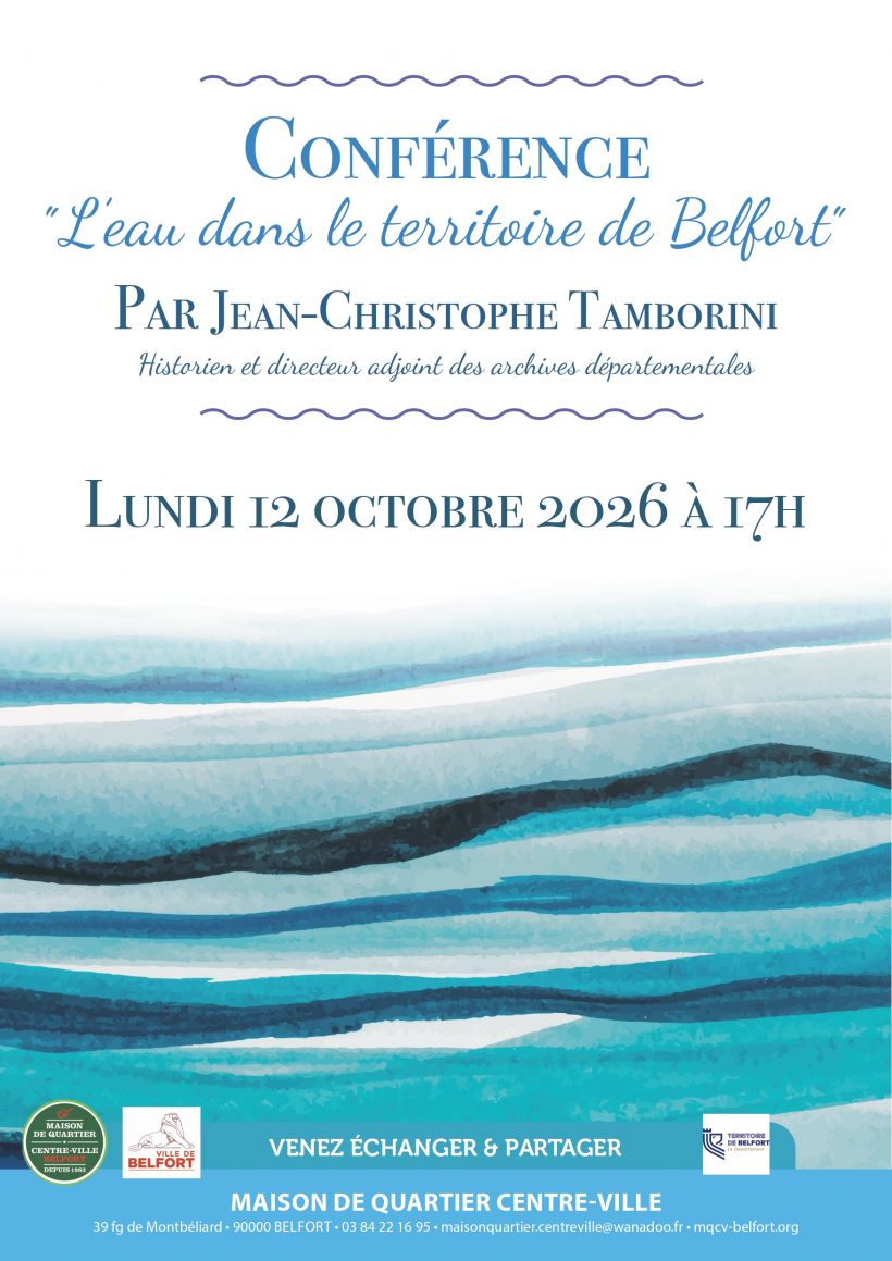 Conf�rence : L'eau dans le territoire de Belfort
