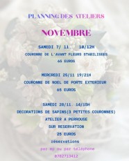 Ateliers floraux