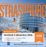 Sortie � Strasbourg : Parlement europ�en et march� de No�l