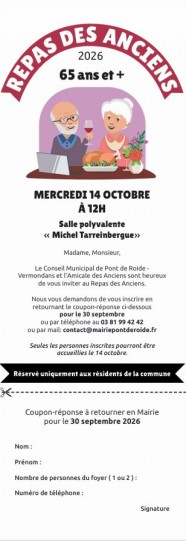 Repas des anciens