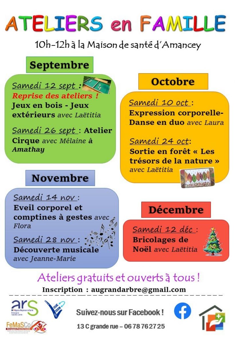 Ateliers en famille