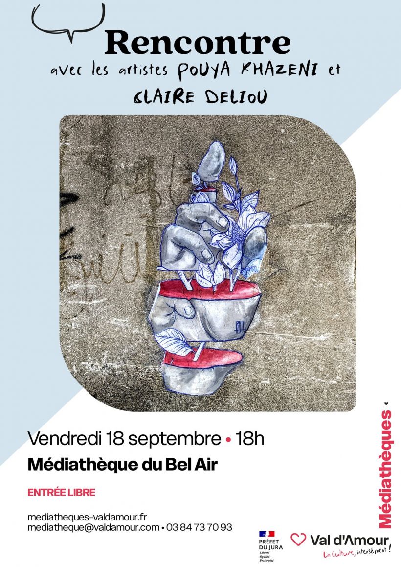 Rencontre avec les artistes POUYA KHAZENI & CLAIRE DELIOU