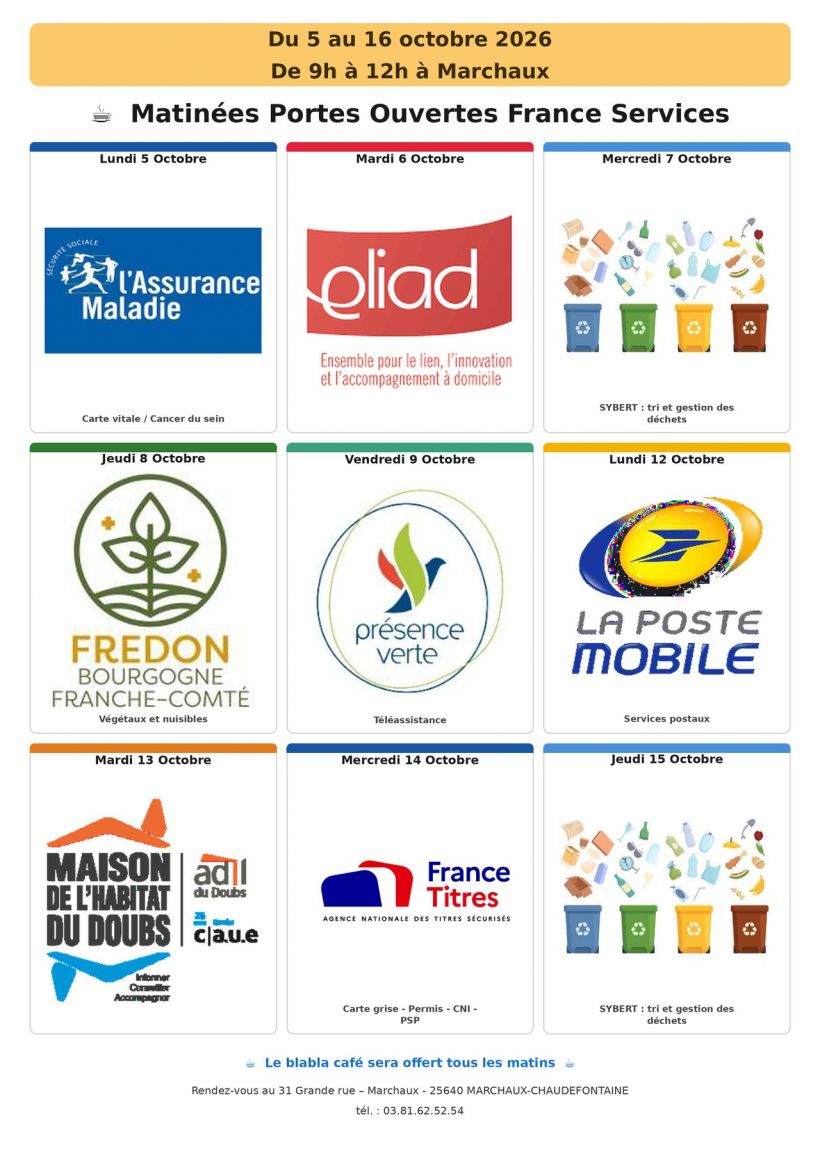 Matinées Portes Ouvertes France Services
