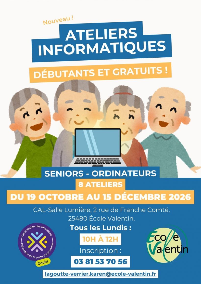 Ateliers informatiques pour les s�niors
