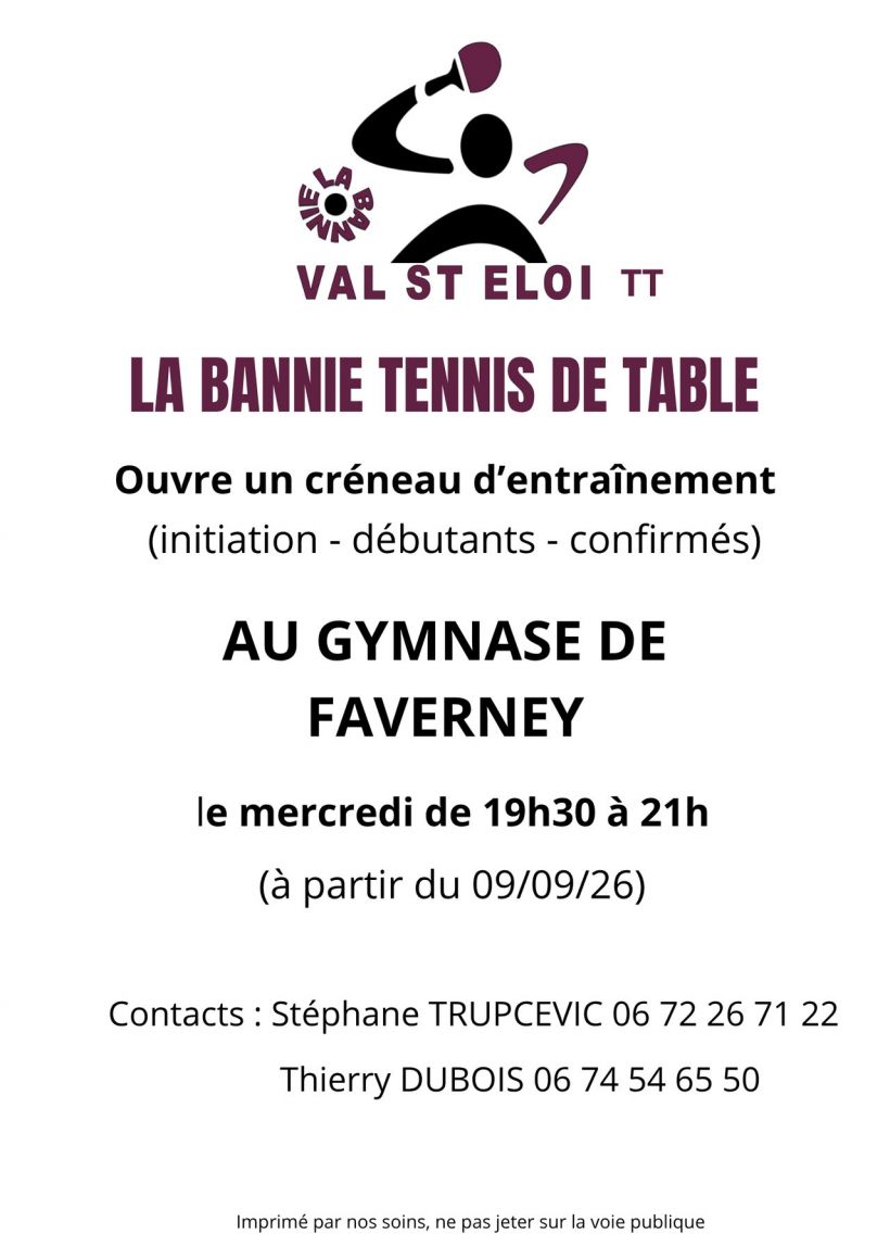 La Bannie tennis de table