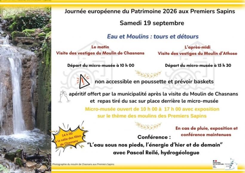 Journ�es du patrimoine - Eau et moulins