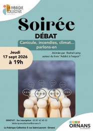 Soir�e d�bat : �co-anxi�t�, canicule, incendies, climat