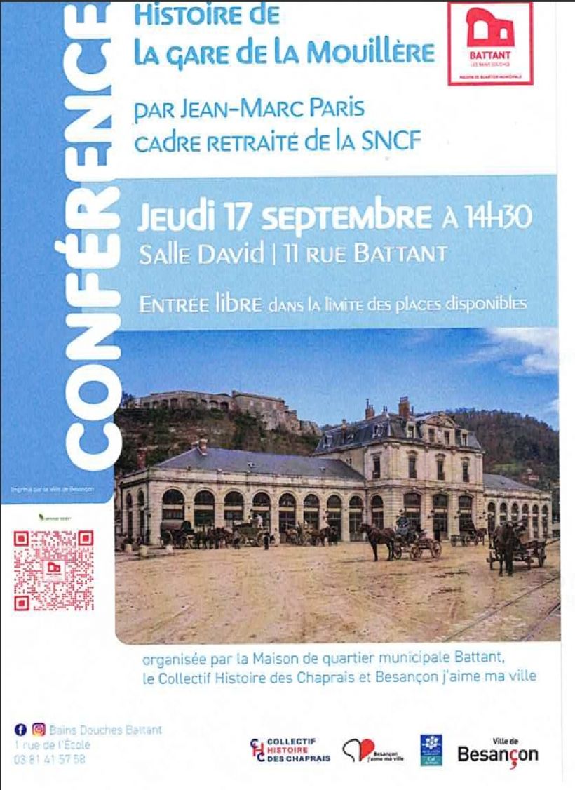 Conf�rence : Histoire de la gare de la Mouill�re