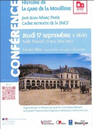 Conf�rence : Histoire de la gare de la Mouill�re