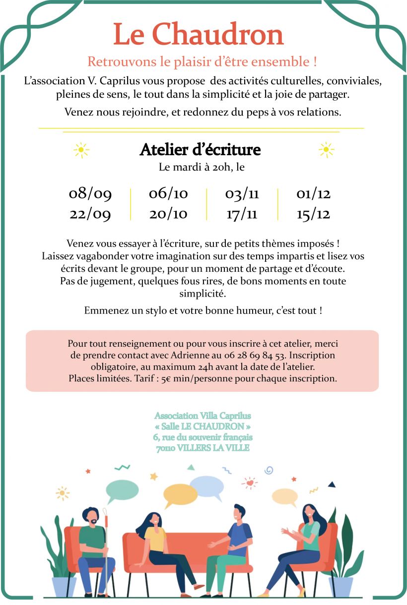 Ateliers d'écriture