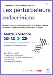 Conf�rence : les perturbateurs endocriniens