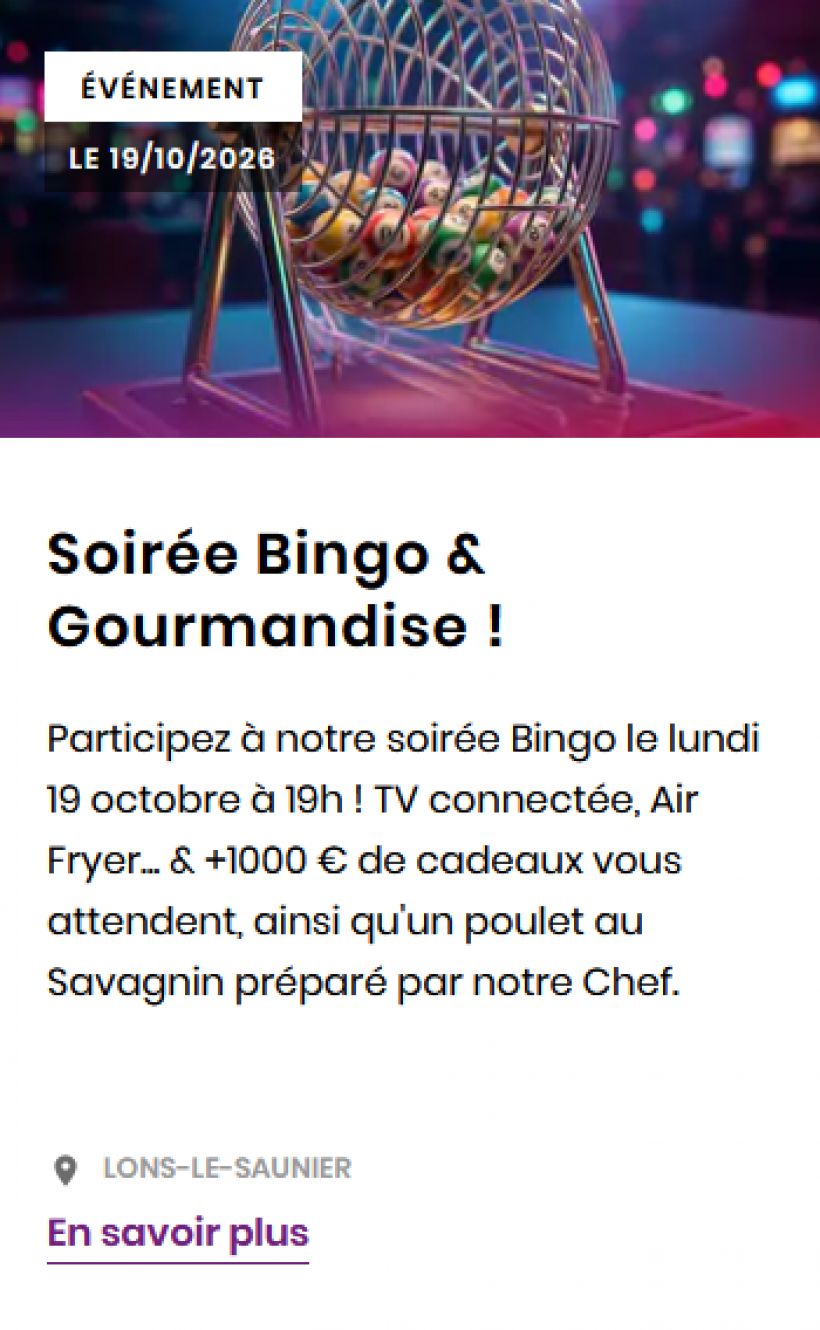 Soir�e Bingo