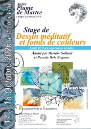 Stage de dessin méditatif et fonds de couleurs
