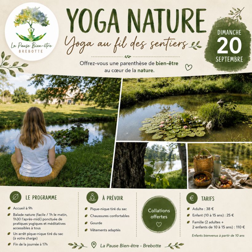 Yoga au fil des sentiers