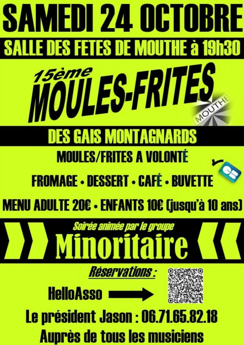 15ème Soirée moules-frites