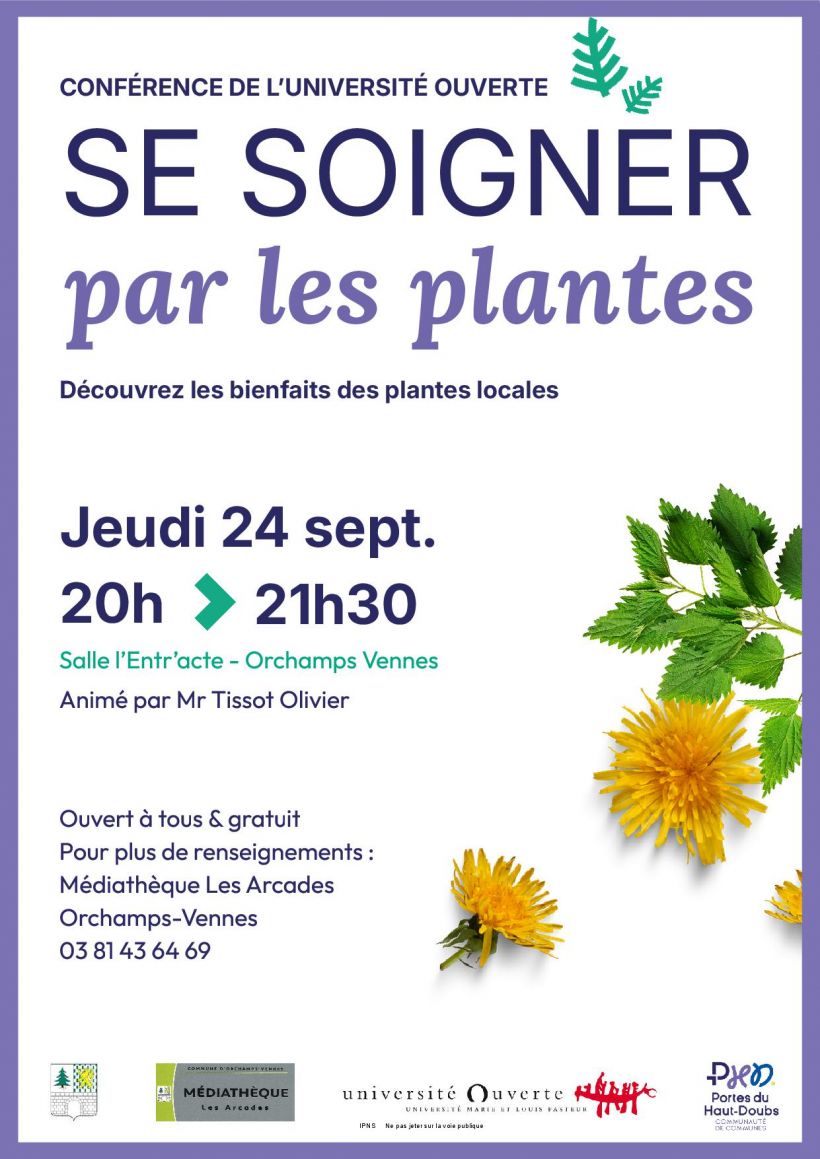 Conf�rence : SE SOIGNER PAR LES PLANTES