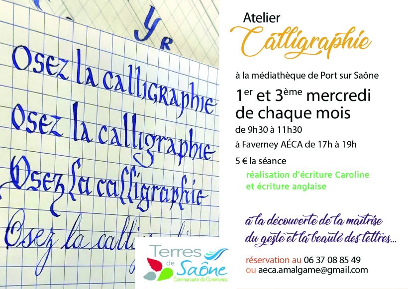 Atelier calligraphie, la belle �criture