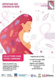 Octobre rose - Ateliers de d�pistage du cancer du sein