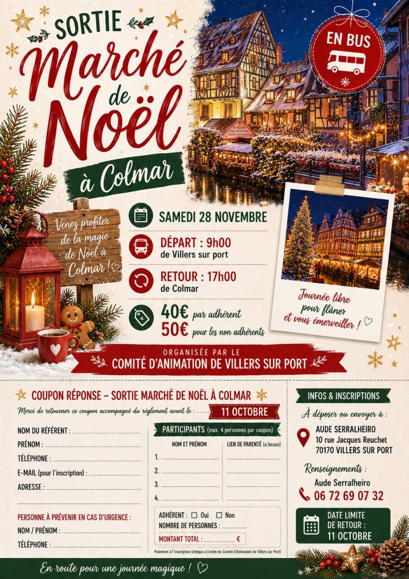 Sortie au Marché de Noël de Colmar