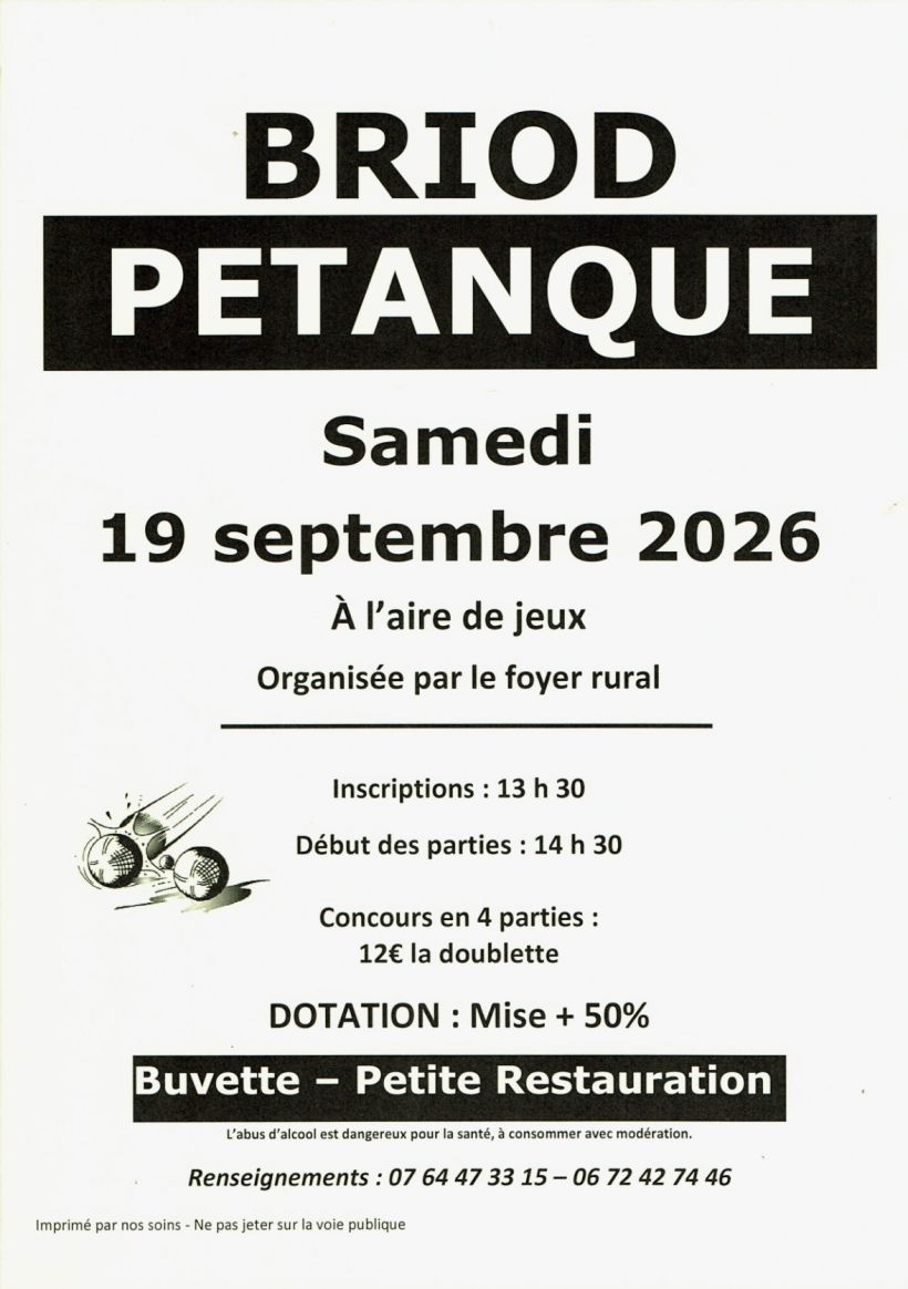 Concours de P�tanque