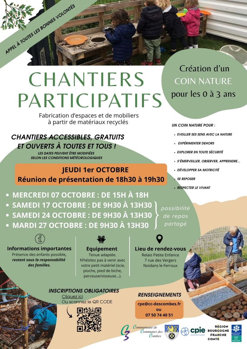Chantiers participatifs - Fabrication coin nature