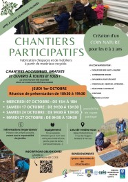 Chantiers participatifs - Fabrication coin nature