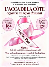 Octobre Rose - Repas dansant