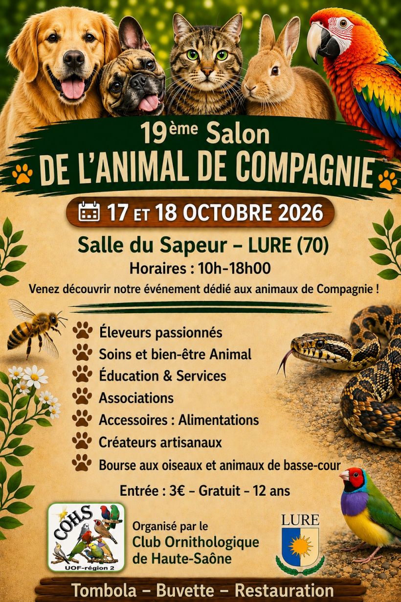 19ème Salon de l'animal de Compagnie