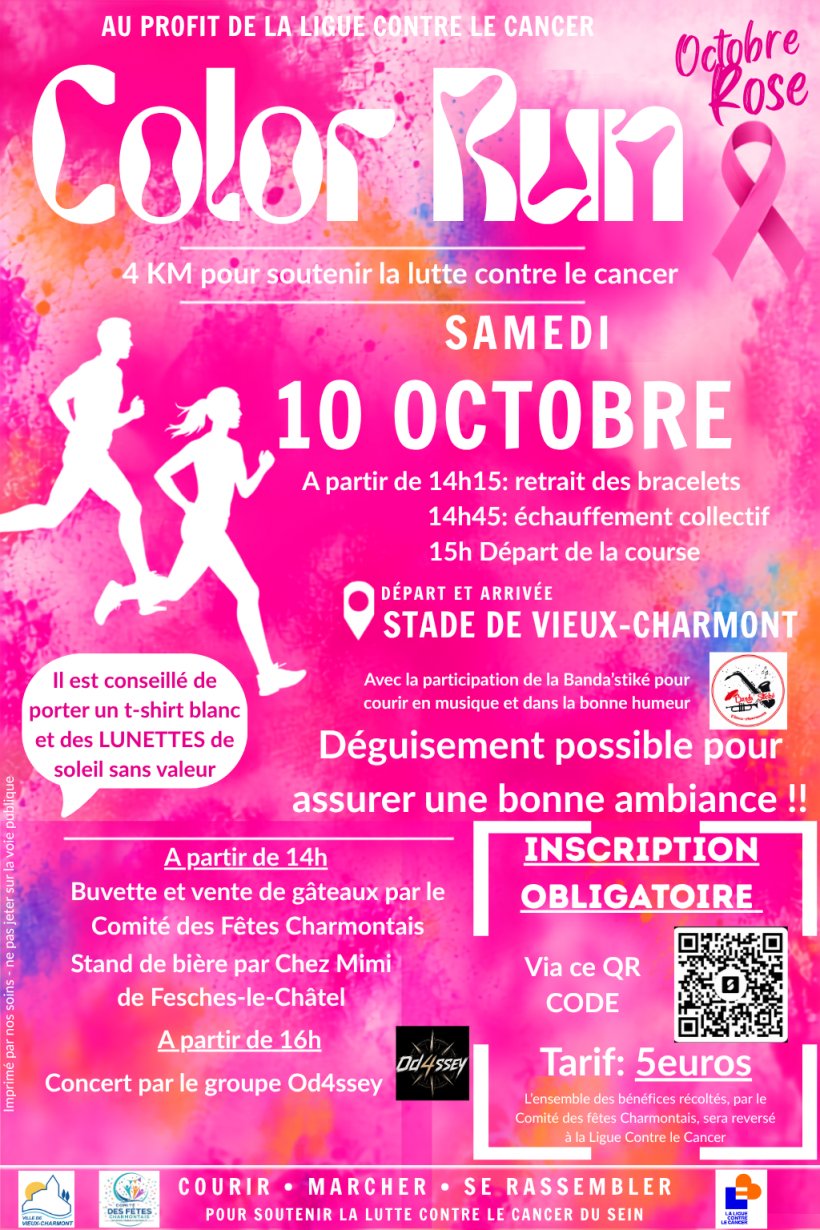 OCTOBRE ROSE - Color Run
