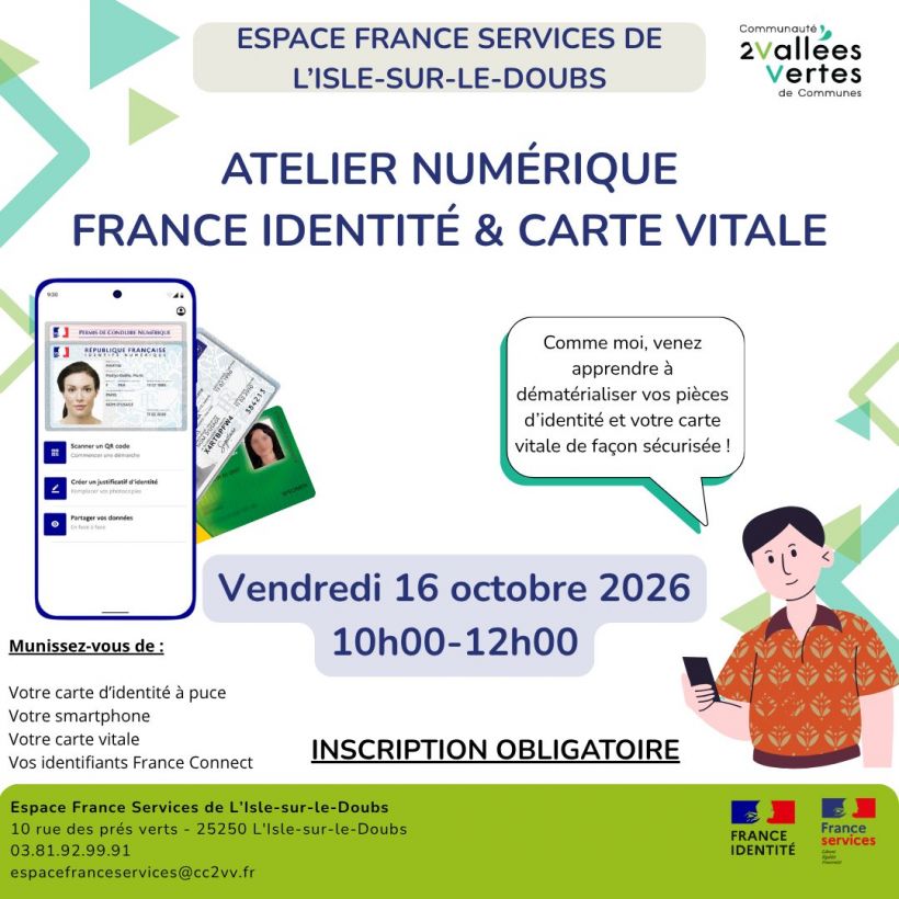 Atelier num�rique : France Identit� et Carte Vitale