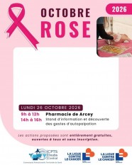 Octobre Rose - pr�vention du cancer du sein