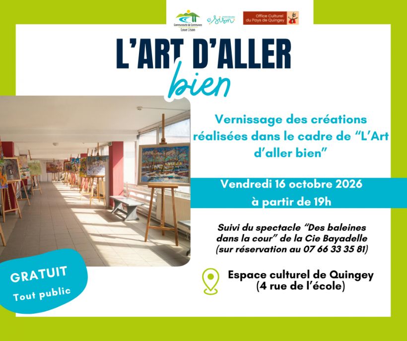 Vernissage exposition "L'art d'aller bien"