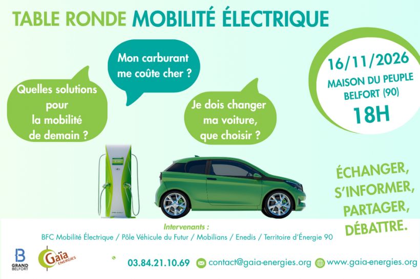 Table ronde sur la mobilité électrique