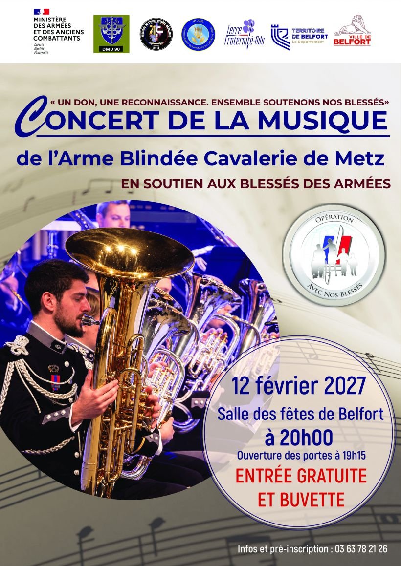 Concert au profit des blessés des armées
