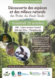 D�couverte des esp�ces et des milieux naturels du Haut-Doubs
