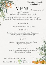 Table végétale & éphémère