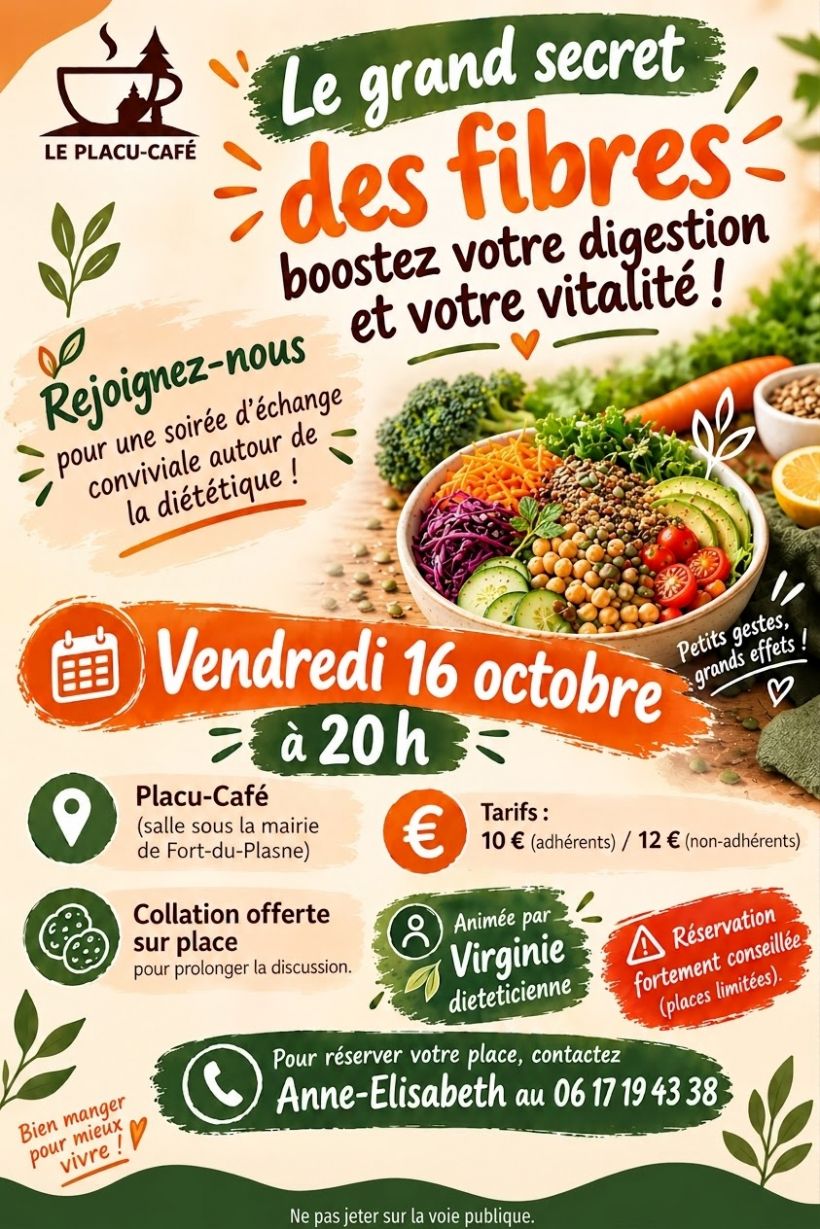 Soirée nutrition : Le grand secret des fibres !
