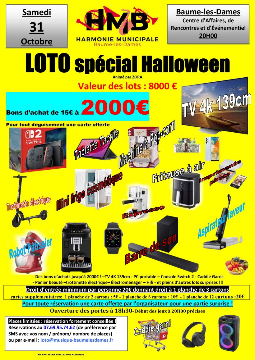 Loto géant spécial Halloween