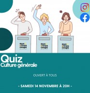 Soir�e Quiz culture g�n�rale