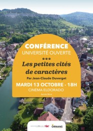 Conf�rence : Les petites cit�s de caract�re