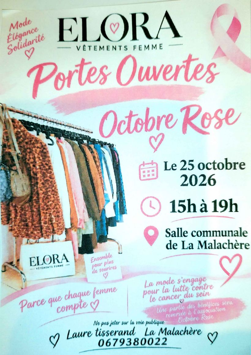 Octobre Rose : Portes ouvertes Elora vêtements femme