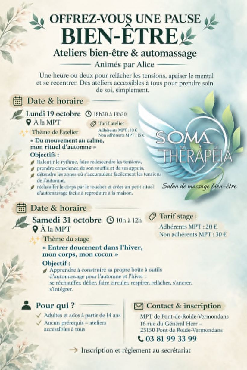 Atelier bien-�tre et automassage